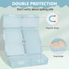 HANNEA Daily Pill Organizer, 7 Compartments Portable Pill Case Travel Pill Organizer, Folding Design Pill Box for Purse Pocket to Hold Vitamins,Cod Liver Oil,Supplements and Medication, Blue view 3