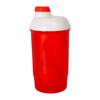 Athlete Supps Gym Shaker 500ml with mixing ball | BPA free | Leak Proof | Freezer safe | Easy to Clean (Red) view 2