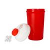 Athlete Supps Gym Shaker 500ml with mixing ball | BPA free | Leak Proof | Freezer safe | Easy to Clean (Red) view 3