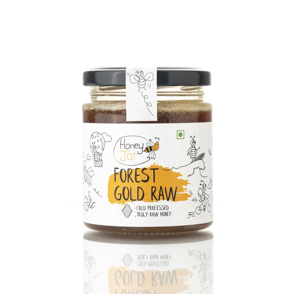 Honey All Day Forest Gold Multiflora Raw Honey | 100% Pure Cold Processed Organic Honey | Ethically sourced from Wild forests |Fresh Honey |Immunity Booster |No Added Sugar |Certified & Tested (200gm)