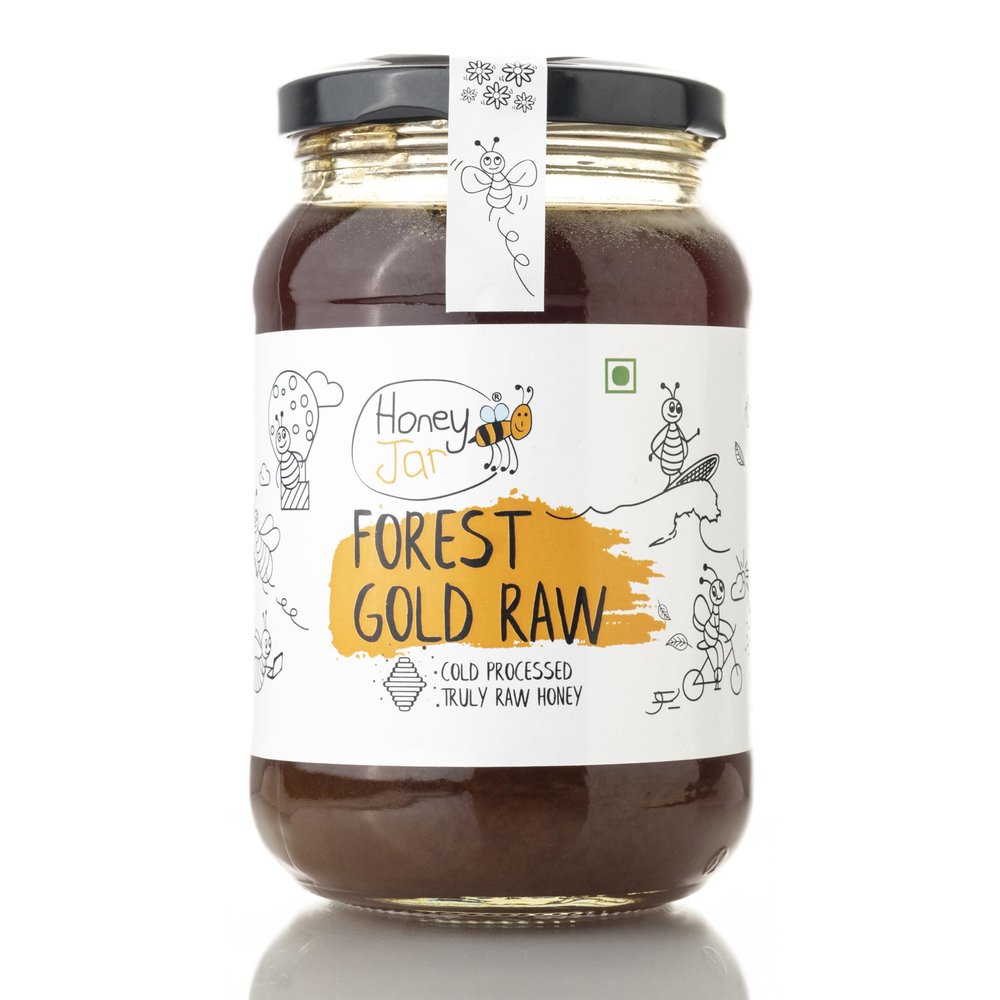 Honey All Day Forest Gold Multiflora Raw Honey | 100% Pure Cold Processed Organic Honey | Ethically sourced from Wild forests |Fresh Honey |Immunity Booster |No Added Sugar |Certified & Tested (650gm)