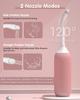 Electomania 500Ml Plastic Retractable Handheld Bidet Portable Of Antislip, Matt Finish, Bidet Angled Nozzle Spray With Travel Bag (Light Pink ) view 2