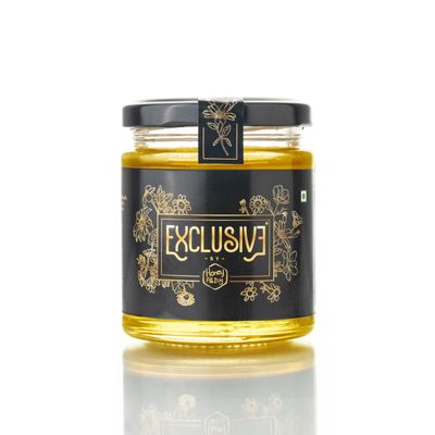 Honey All Day - Kashmir White Acacia Raw Honey | 100% Pure Natural, Cold Processed & Unprocessed Organic Honey | Ethically sourced from the forests of Kashmir | Honey in fresh | 100% Certified & Tested | Pack of 1 ( 200 gms)