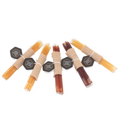 Honey Roots Organic Raw Honey Sticks - Pure, Natural, and Additive-Free - 5-Pack Combo Gift Box