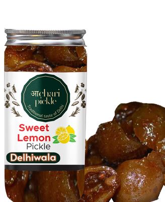 Achari PicklesDelhiwala Sweet Lemon Pickle Khatta Meetha Nimbu Sweet And Sour Without Oil Lime Pickle Aged Nimbu Ka Achar 400Gm Homemade Recipe&Taste
