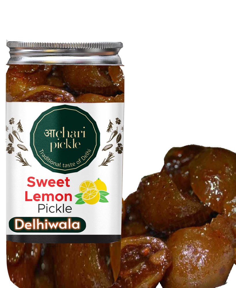 Achari PicklesDelhiwala Sweet Lemon Pickle Khatta Meetha Nimbu Sweet And Sour Without Oil Lime Pickle Aged Nimbu Ka Achar 400Gm Homemade Recipe&Taste