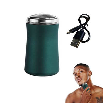 Mini Electric Razor, Electric Shaver for Men - Washable, Portable Pocket Size, Rechargeable, Ink Green