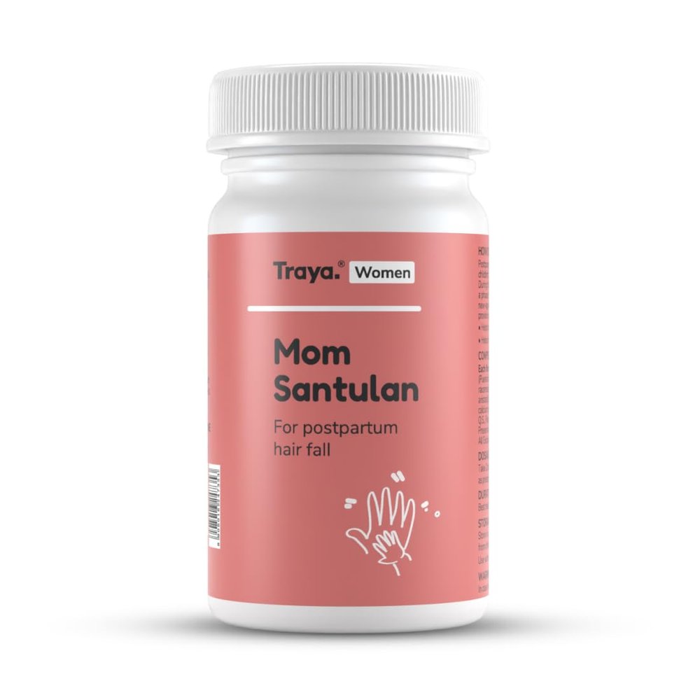 Traya Mom Santulan | Ayurvedic Multi-Vitamins to Manage Postpartum Hair Fall, Menstrual Cycles, Boosts Reproductive Health and Hair Growth | Contains Vidarikand, Lodhra & Daruharidra | 120 Tablets