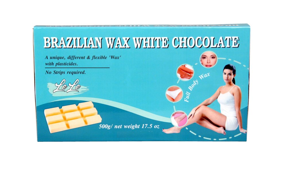 Lele Brazilian Wax White Chocolate hair removal wax for Body and face 500gm | No strips Peel off Formula |