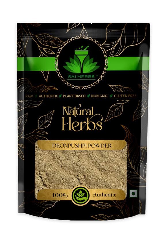 SAI HERBS Dron Pushpi Churan - Dronpushpi Churan - Leucas Cephalotes Churan - Pure & Natural (100 Grams)