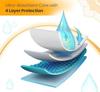 savsons Disposable Premium Underpads, Medium 60 X 60 cm, Super Absorbent Polymer & Soft Surface for Baby & Adults (Pack of 10pcs) (10) view 3