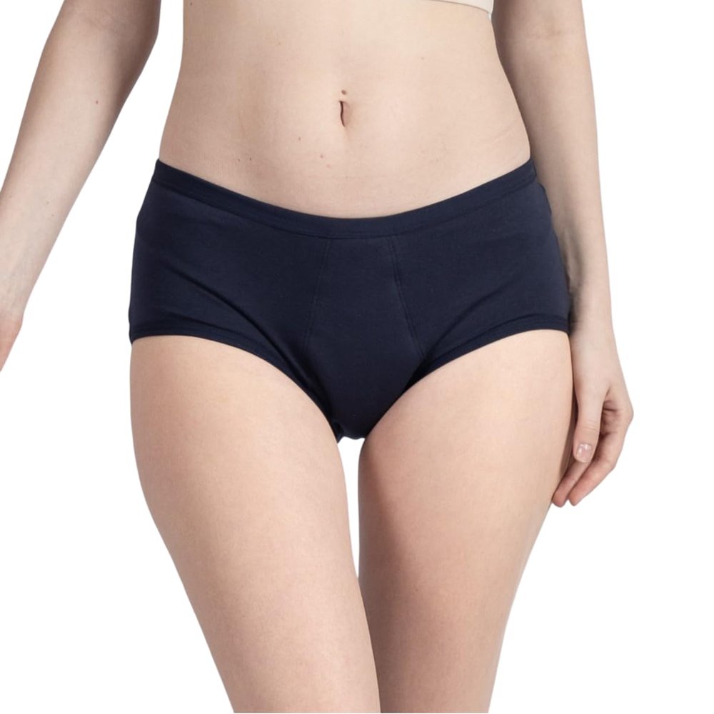 FabPad Cotton Women Reusable Leak Proof Period Panties Lasts For 3 Years Without Pads, Cups & Tampons (Pack Of 1, Blue, 3Xl)