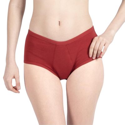 FabPad Women Reusable Leak Proof Period Panties Lasts for 3 Years Without Pads, Cups & Tampons (Pack of 1, Maroon, 3XL)