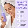 Easy@Home Portable Bidet Spray: Purple Retractable Handheld Bidet with Angled Nozzle, Leakproof Plastic Cleaning Bottle for Toilet, Personal Hygiene Care, Suitable for Travel and Outdoor Use 380ml view 4