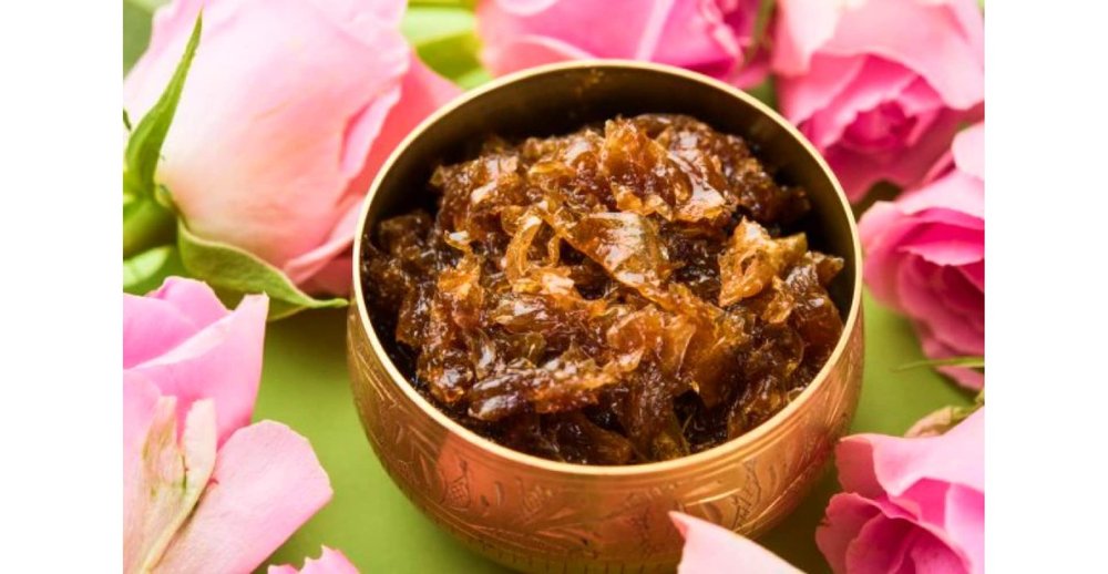 GHOTARAM India Pushkar Rajasthani Gulkand Good for Digestion/Made with Rose Petals| Rich In Calcium and Antioxidants | Natural Coolant for your Body-850g(850g*1Pac)