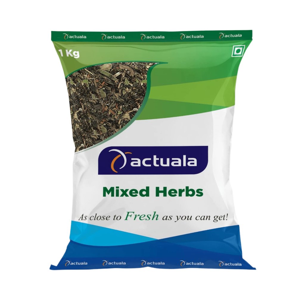 AACTUALA Mix Herbs Seasoning 1KG Italian Herb Blend for Pasta, Pizza, Garlic Bread, Sauces Oregano, Basil, Thyme & More Ideal Multi-Purpose Dry Seasoning for Everyday Cooking