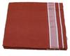 Men's Pure Cotton Lungi (2 Meters) Casual Daily Ware Black || Kavi || Blue Color Dhoti Free Size Big White Border Boarder (Combo Pack 3) view 4