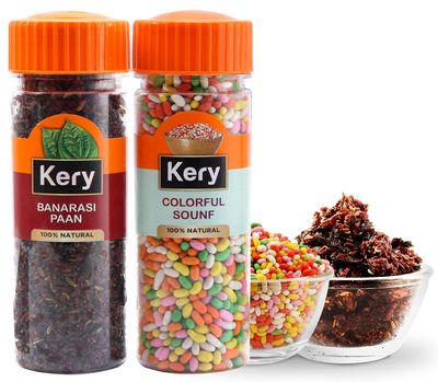 Kery Mukhwas Coloured Saunf & Dry Banarasi Paan, 280g, 2 bottle