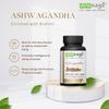 Ayusage Ashwagandha Enriched With Brahmi, Vegan Dietry Supplememnt (30 Capsules) view 3