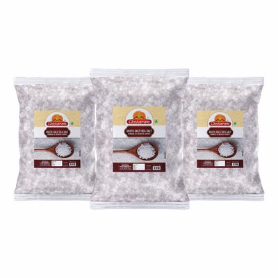 GHOTARAM Diwali Sale Drishtwarti Sea Salt Crystal Salt Un-Filtered Sea Salt||Hand Cleaned Chemical Free Salt/Sabut Namak Rich In Minerals-850GM*3Pack Great Indian Festival