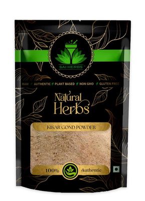 SAI HERBS Kikar Gond Ayurvedic Powder - Gond for Making Sweets - 100% Authentic Sourced from Forest - Pure & Natural (1 KG)