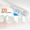 Amazon Basics Electric Automatic Toothbush for Adults- with 3 multicolor replaceable heads - AA Battery Powered view 3