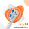 Amazon Basics Electric Automatic Toothbush for Adults- with 3 multicolor replaceable heads - AA Battery Powered view 4