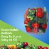 MOBDESK Zip Lock Pouches, for Storage, Re-usable, Ziplock Bags Fridge Freezer Food Storage Zip Lock Pouch for Fridge Bag Microwave Safe, Washable,Transparent &bpa Free (Pink- 20pcs)- Ur-451 view 4