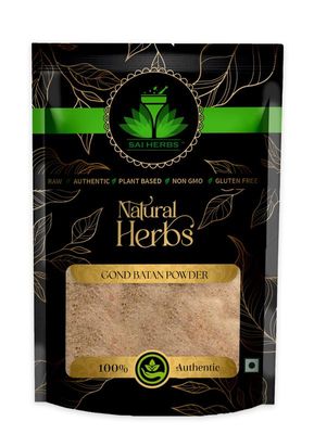 SAI HERBS Gond Batan Powder - Gond for Making Sweets - 100% Authentic Sourced from Forest - Pure & Natural (250 Grams)