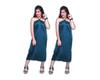 BIOWAY Femista 2pcs Multipurpose Reusable Waxing Facial Spa Massage Makeup Gown for Beauty Parlor, Salon, Spa & Personal (Maternity/Nightwear) Home use (Green, Satin) view 1