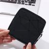 CCLEOOCOO Sanitary Napkin Storage Bag,Leather Waterproof Feminine First Period Bag for Teen Girls Women,Menstrual Cup Pouch Sanitary Napkin Pads Storage Bags (Black), Black, 4.5x4.5x1.2 in view 2