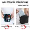 CCLEOOCOO Sanitary Napkin Storage Bag,Leather Waterproof Feminine First Period Bag for Teen Girls Women,Menstrual Cup Pouch Sanitary Napkin Pads Storage Bags (Black), Black, 4.5x4.5x1.2 in view 4