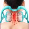 Onpalm Enterprise 6 Wheel Dual Pressure Point Cervical Neck Massager Pinpoint Roller Neck Spine Massage Tool Relaxer Handheld Roller Therapy Neck Acupoints 360 Adjustment (Multicolor) view 1