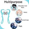 Onpalm Enterprise 6 Wheel Dual Pressure Point Cervical Neck Massager Pinpoint Roller Neck Spine Massage Tool Relaxer Handheld Roller Therapy Neck Acupoints 360 Adjustment (Multicolor) view 3