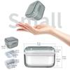 ARGOMAX Denture case, Denture cup for Soaking Dentures, Thorough Cleaning of Dentures, Retainer, Clear Braces (Grey) view 3