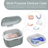 ARGOMAX Denture case, Denture cup for Soaking Dentures, Thorough Cleaning of Dentures, Retainer, Clear Braces (Grey) view 4