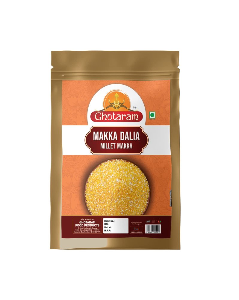 GHOTARAM Diwali Sale Marwadi Makki Daliya Porridge"Queen of Cereals"Cracked Corn/Flint Corn Daliya|Broken Maize Makkah/Makka Daliya-980g(980g*1Pkt) Great Indian Festival