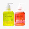 Nano Fresh Lemon & tulsi + Strawberry & vanilla Cleansing Hand Wash 300ml * 2 | Shea Butter and Glycerin | Kills 99.9% Harmful Germs | Antibacterial Formula view 1