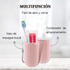 GEYNA Travel Toothbrush+Toothpaste+Make Up Brushes Case, Pink, Travel Case for Toothpaste. Toothbrush Or Makeup Brushes. Long 19.3cm view 3