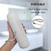 GEYNA Travel Case for Toothbrush, Toothpaste and Makeup Brushes, Toothbrush holders travel. Portable Holder for Home, School, Camping and Bathroom(Grey) view 2