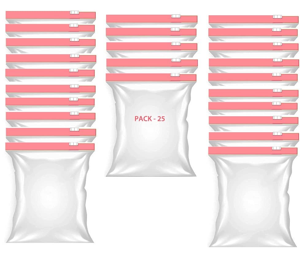 MOBDESK BPA-Free Zip Lock Bag for Fridge | Resealable Ziplock Pouch for Food & Travel | Leakproof Freezer Storage Bags | Zip Lock Covers & Zipper Pouch for Kitchen | Freezer Storage Bags-V-325