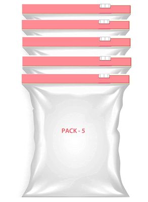 MOBDESK Zip Lock Pouches, Food Storage Bags Seal & Leak Proof, Bpa Free Reusable Freezer Bags for Travel, Marinate Meats, Fruit, Vegetable for Fridge & Freezer Zipper Bag (Pick - 5pcs)- Ur- 5611