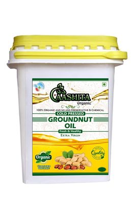 AASHITA Cold Pressed Groundnut/Peanut Oil (5 Litre)