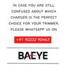 BAEYE 4.3V ultra fast USB charging cable compatible with philips one blade trimmer model- QP2513 (A00390 Replacement) A3 view 4