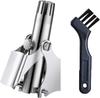Citaaz Solingen Nose Hair Trimmer Manual for Men Women Stainless Steel, Painless Professional Rotary Hair Trimming, No Battery, Washable Nose Ear Hair Cutter with Brush (Silver) view 1