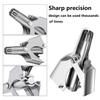 Citaaz Portable Manual Nose Hair Scissors Nasal Hair Remover Cutter, Nose Hair Trimmer Mechanical Nose Hair Removal Tool Stainless Steel Nose Hair Cutter for Men's Bathroom (Silver) view 2