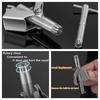 Citaaz Portable Manual Nose Hair Scissors Nasal Hair Remover Cutter, Nose Hair Trimmer Mechanical Nose Hair Removal Tool Stainless Steel Nose Hair Cutter for Men's Bathroom (Silver) view 4