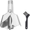 Citaaz Ear and Nose Hair Trimmer - Professional and Painless with 12 Double-Edged Blades, Universal for Men and Women, Battery-Free, Waterproof, Small and Easy to Clean and Carry.(Silver) view 1