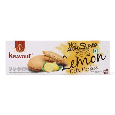 Kravour Lemon Sugar Free Cookies 150Gm (2)