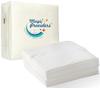 Magic Providers Soft Premium 2 Ply Tissue Paper Napkins Super Absorbent (33 * 33 cm) Pack of 1 Tissues (50 Napkins) | 2PLY Table Napkins | Anniversary Birthday Party | Event Essentials - White view 1